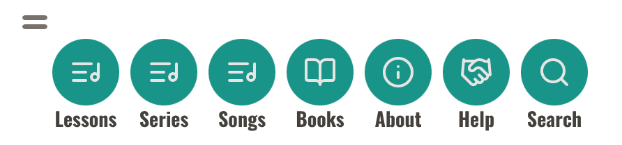 Top Level Section Navigation buttons