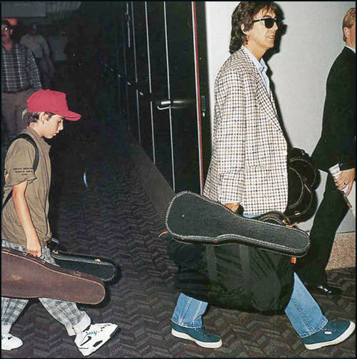 George Harrison with Ukes